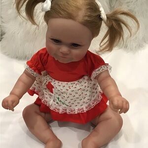 Charming Red Dress Baby Doll